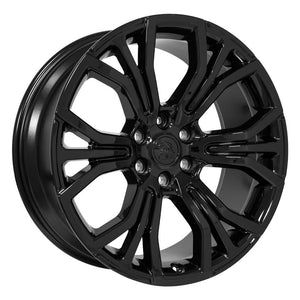 OE Wheels DG80 22x9 6x139.7 19.05et Gloss Black Wheel