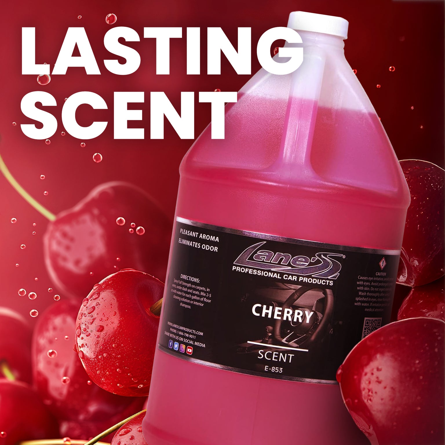 Cherry Smell Car Air Freshener Spray – Auto Odor Eliminator