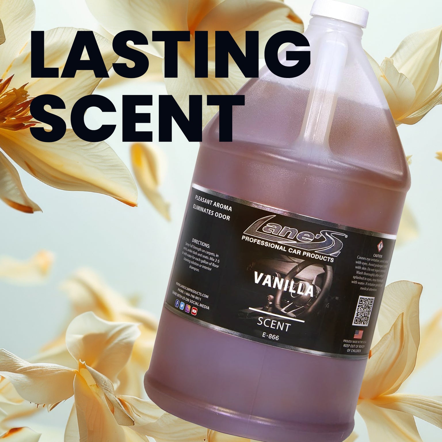 Vanilla Smell Car Air Freshener Spray – Odor Eliminator for Autos