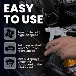 Vanilla Smell Car Air Freshener Spray – Odor Eliminator for Autos