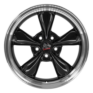 OE Wheels FR01 17x8 5x114.3 29.5et Gloss Black Machined Lip Wheel