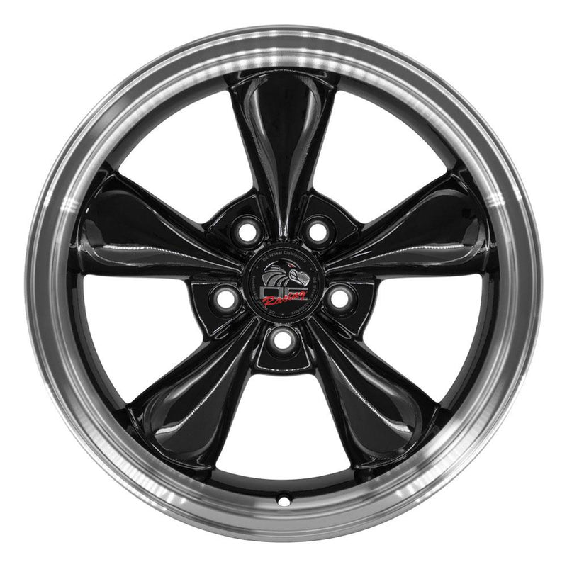 OE Wheels FR01 17x8 5x114.3 29.5et Gloss Black Machined Lip Wheel