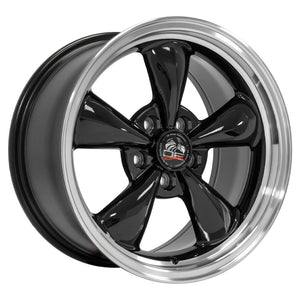 OE Wheels FR01 17x9 5x114.3 24et Gloss Black Machined Lip Wheel