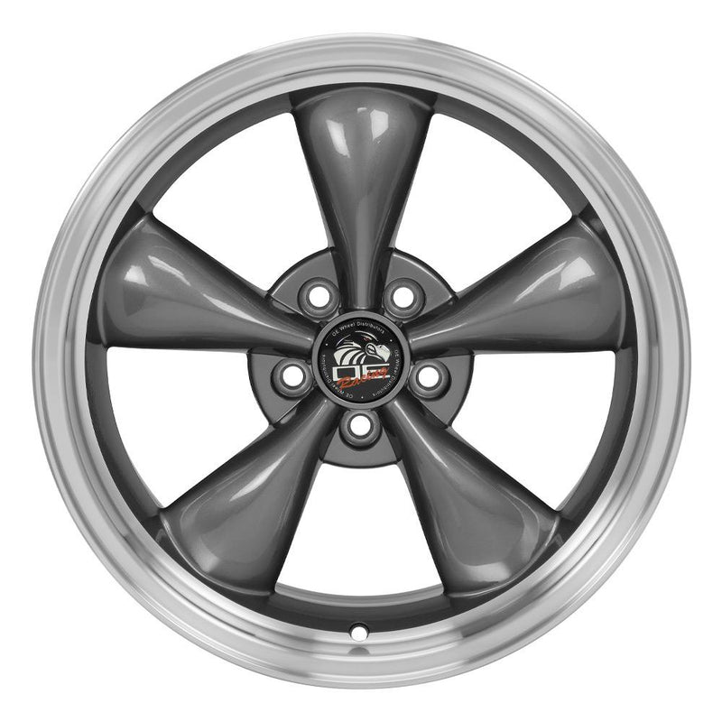 OE Wheels FR01 18x9 5x114.3 24et Gloss Anthracite Machined Lip Wheel