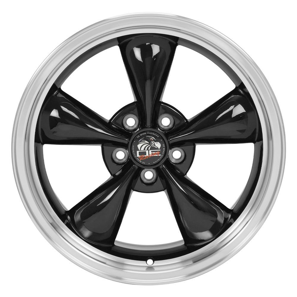 OE Wheels FR01 18x9 5x114.3 24et Gloss Black Machined Lip Wheel
