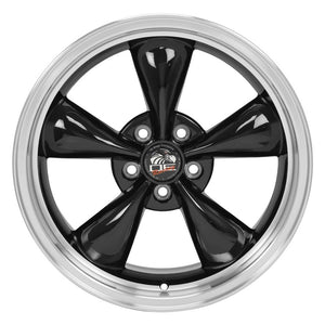 OE Wheels FR01 18x9 5x114.3 24et Gloss Black Machined Lip Wheel