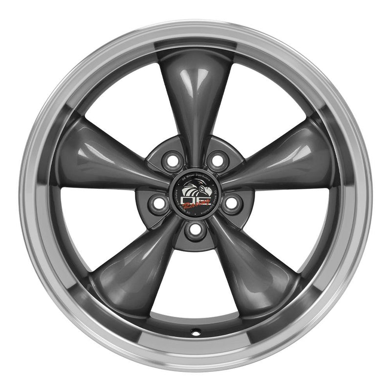 OE Wheels FR01 18x10 5x114.3 22et Gloss Anthracite Machined Lip Wheel
