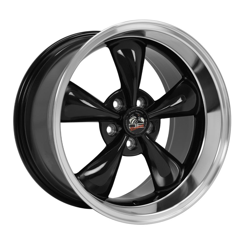 OE Wheels FR01 18x10 5x114.3 22et Gloss Black Machined Lip Wheel