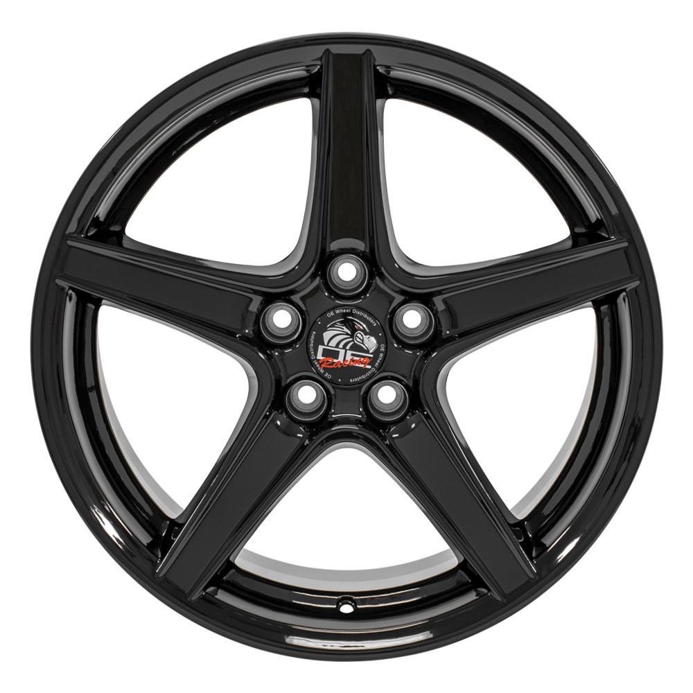 OE Wheels FR06B 18x9 5x114.3 24et Gloss Black Wheel