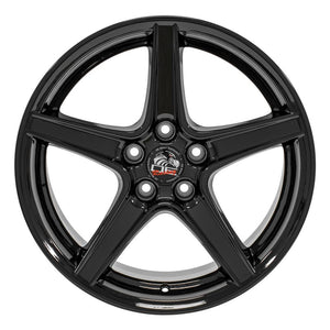 OE Wheels FR06B 18x9 5x114.3 24et Gloss Black Wheel