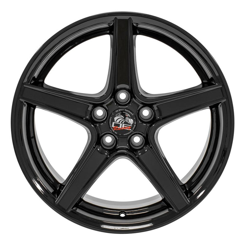 OE Wheels FR06B 18x9 5x114.3 24et Gloss Black Wheel