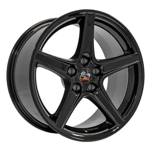 OE Wheels FR06B 18x9 5x114.3 24et Gloss Black Wheel