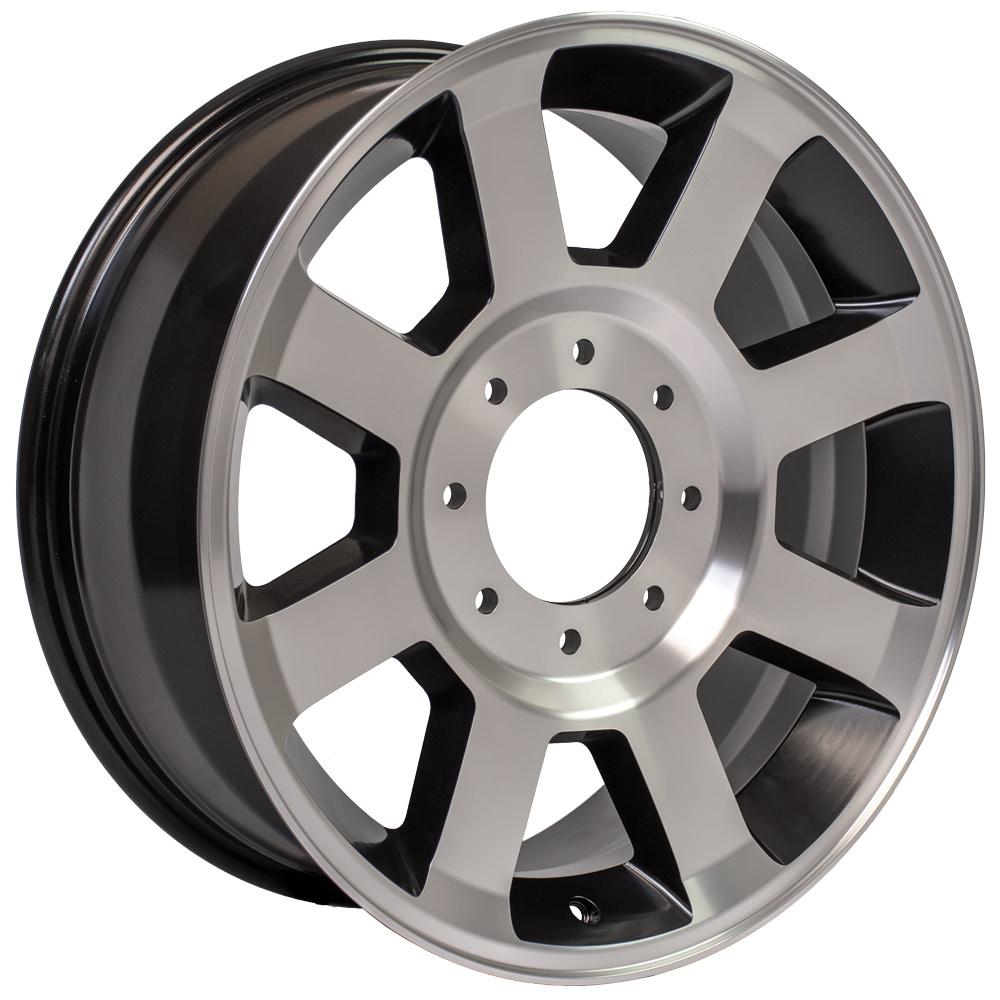 OE Wheels FR78 20x8 8x170 40et Satin Black Machined Wheel