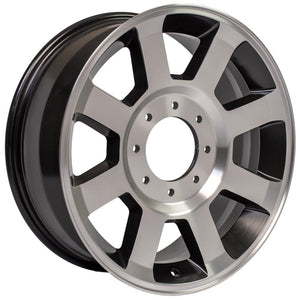 OE Wheels FR78 20x8 8x170 40et Satin Black Machined Wheel