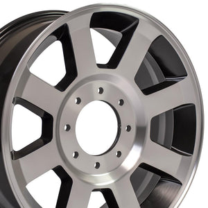 OE Wheels FR78 20x8 8x170 40et Satin Black Machined Wheel