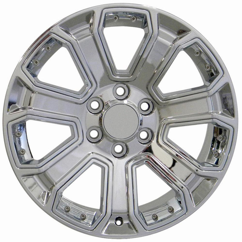 OE Wheels CV93 20x8.5 6x139.7 31et Chrome with Chrome Insert Wheel