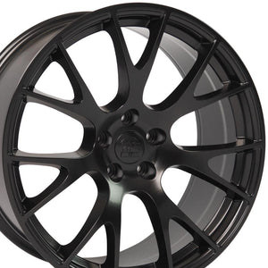 OE Wheels DG69 22x10 5x139.7 25et Satin Black Wheel