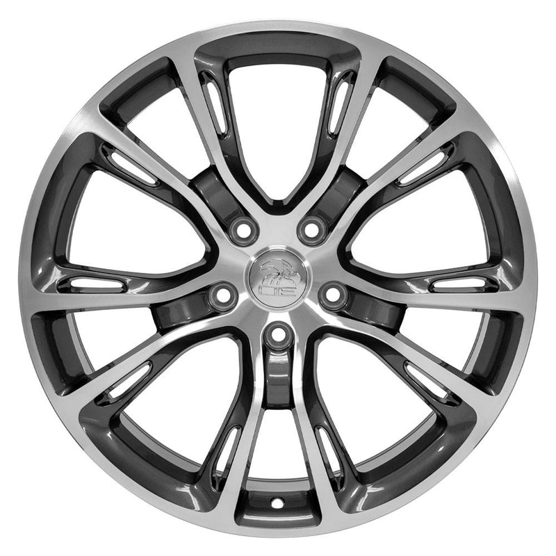 OE Wheels JP16 20x8.5 5x127 38et Gloss Gunmetal Machined Wheel