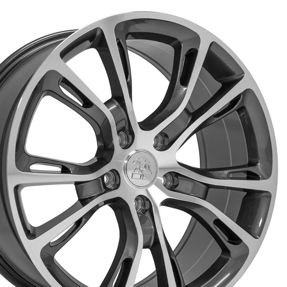 OE Wheels JP16 20x8.5 5x127 38et Gloss Gunmetal Machined Wheel