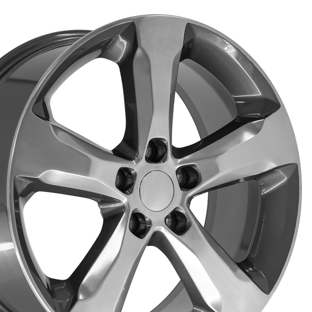 OE Wheels JP28 20x8.5 5x127 50et Gloss Gunmetal with Polished Face Wheel SS: 9511426