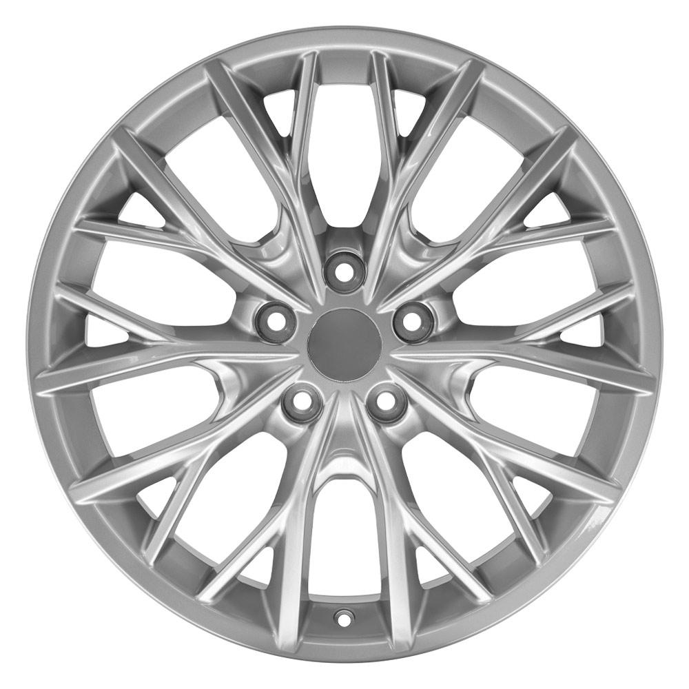 OE Wheels JP30 20x8.5 5x127 50et Gloss Hyper Silver Wheel
