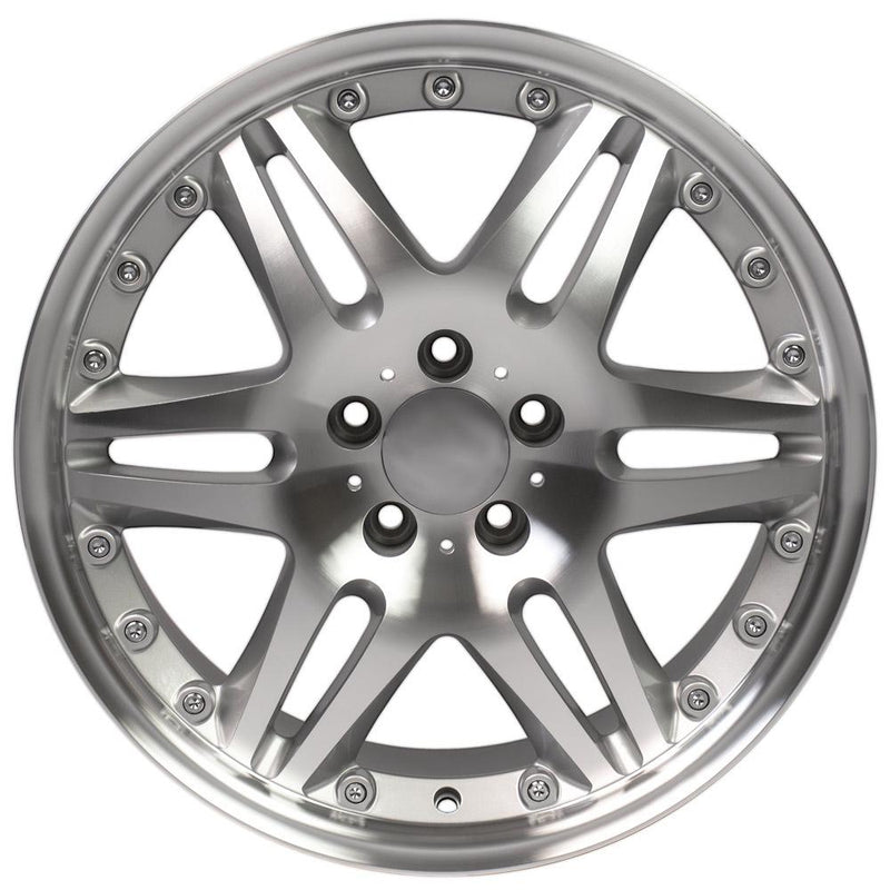 OE Wheels MB09 18x8.5 5x112 35et Gloss Silver Machined Wheel