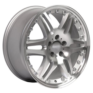 OE Wheels MB09 18x8.5 5x112 35et Gloss Silver Machined Wheel