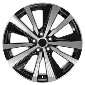 OE Wheels NS29 19x8 5x114.3 55et Gloss Black Machined Wheel