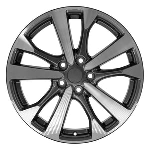 OE Wheels NS30 18x7.5 5x114.3 55et Gloss Gunmetal Machined Wheel