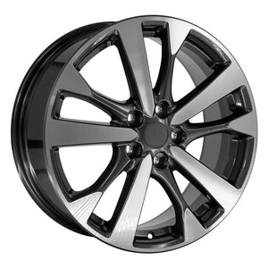 OE Wheels NS30 18x7.5 5x114.3 55et Gloss Gunmetal Machined Wheel