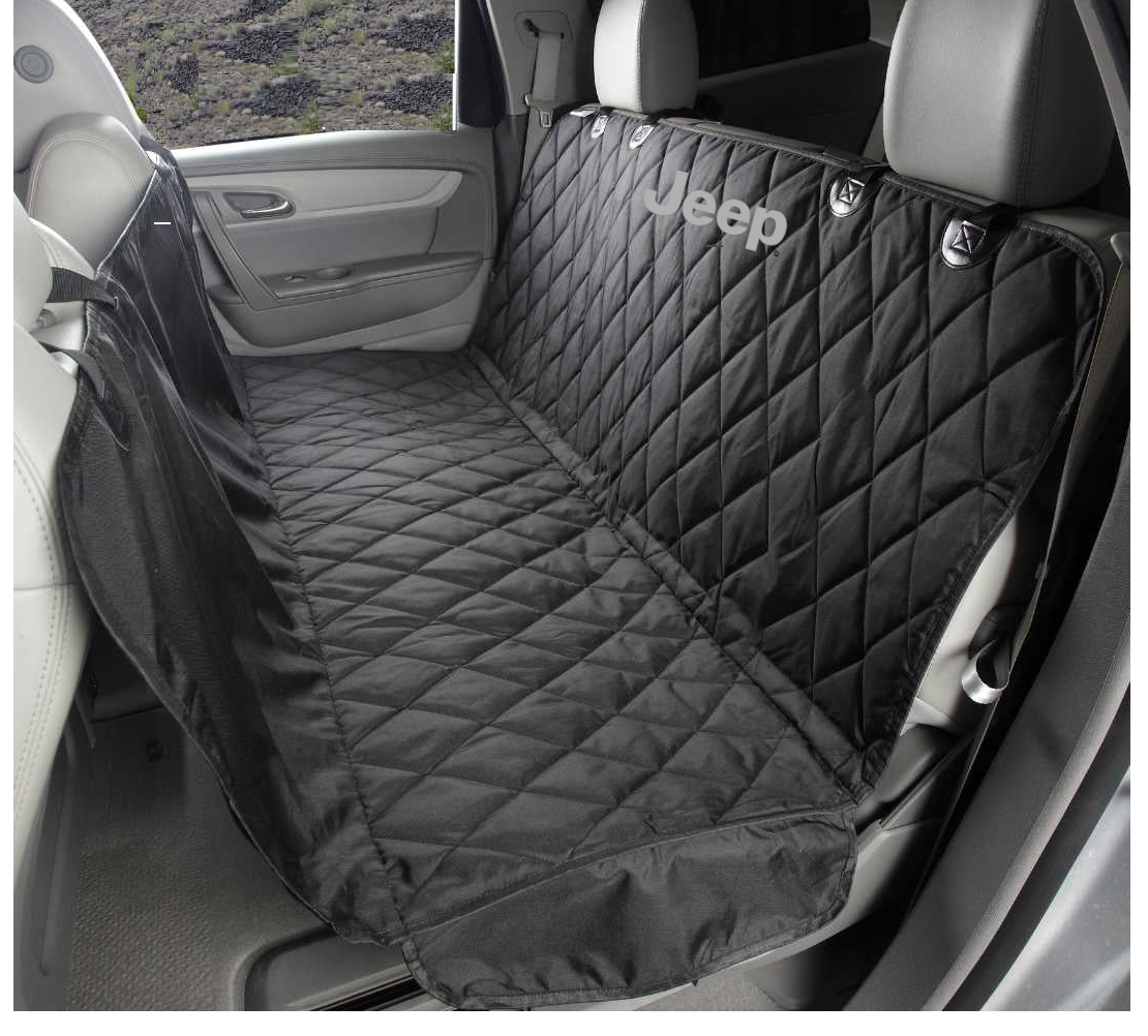 Jeep Pet Hammock Black with Logo