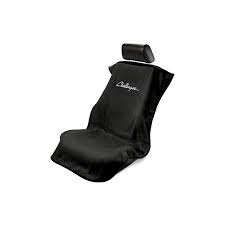 Dodge Challenger Black Car Seat Cover Towel