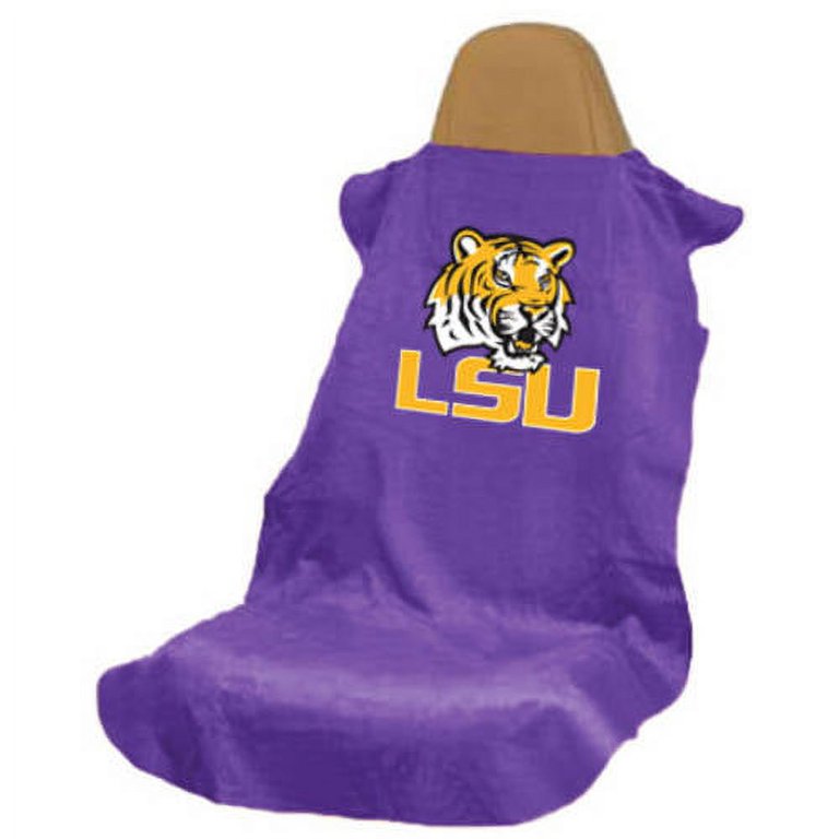 LSU Mike the Tiger Purple Car Seat Cover Towel