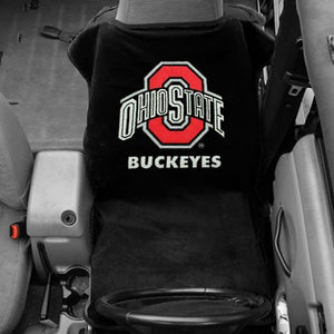 Ohio State Buckeyes Black Car Seat Cover Towel