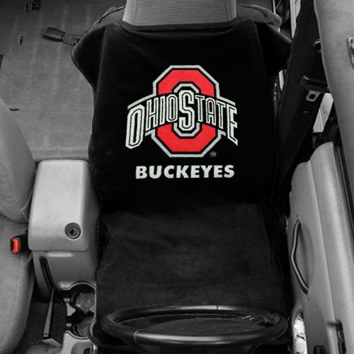Ohio State Buckeyes Black Car Seat Cover Towel