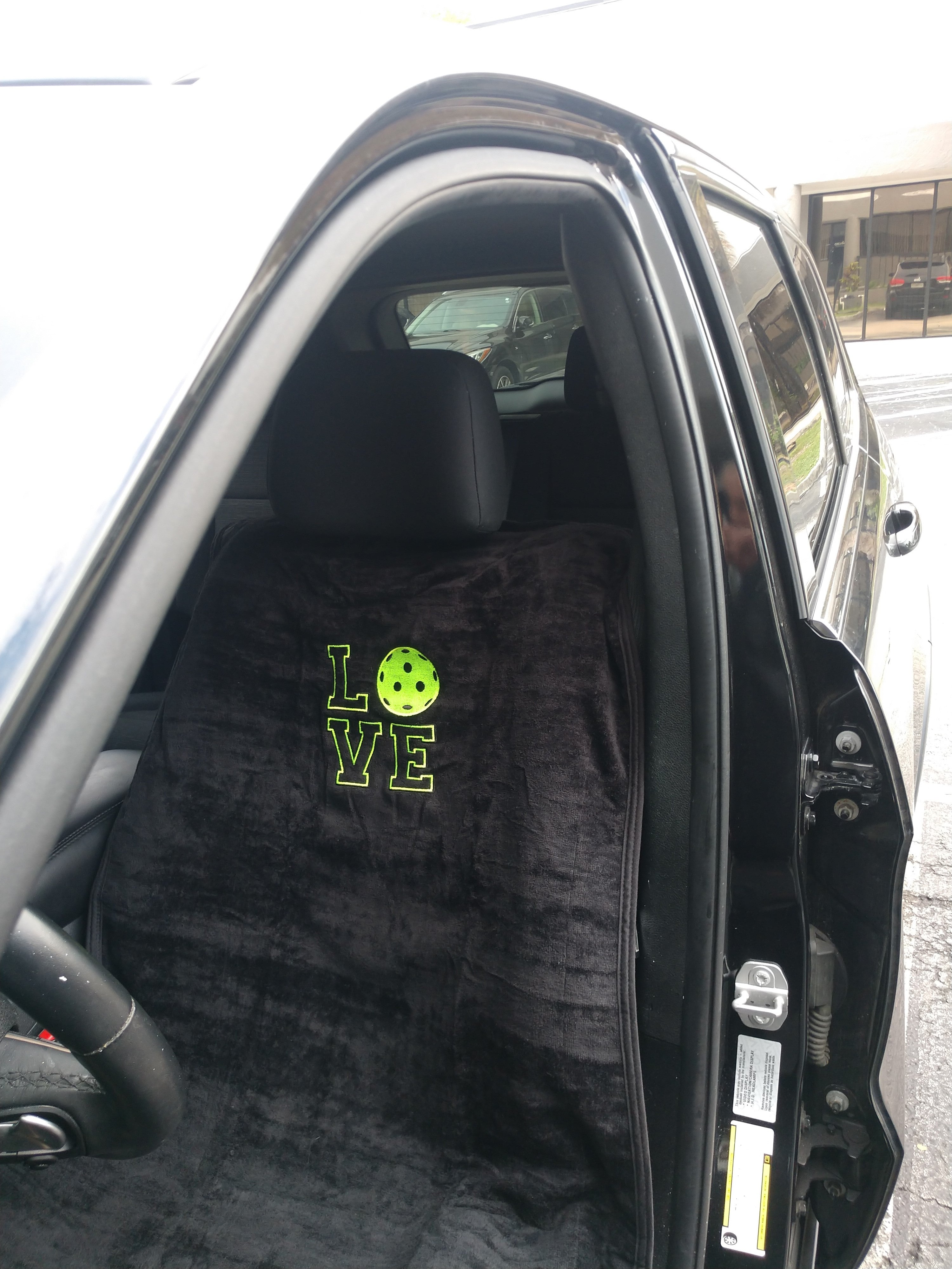 PickleBall Black Seat Cover Towel