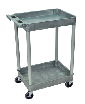 Gray 2 Shelf Tub Cart Item STC11-G