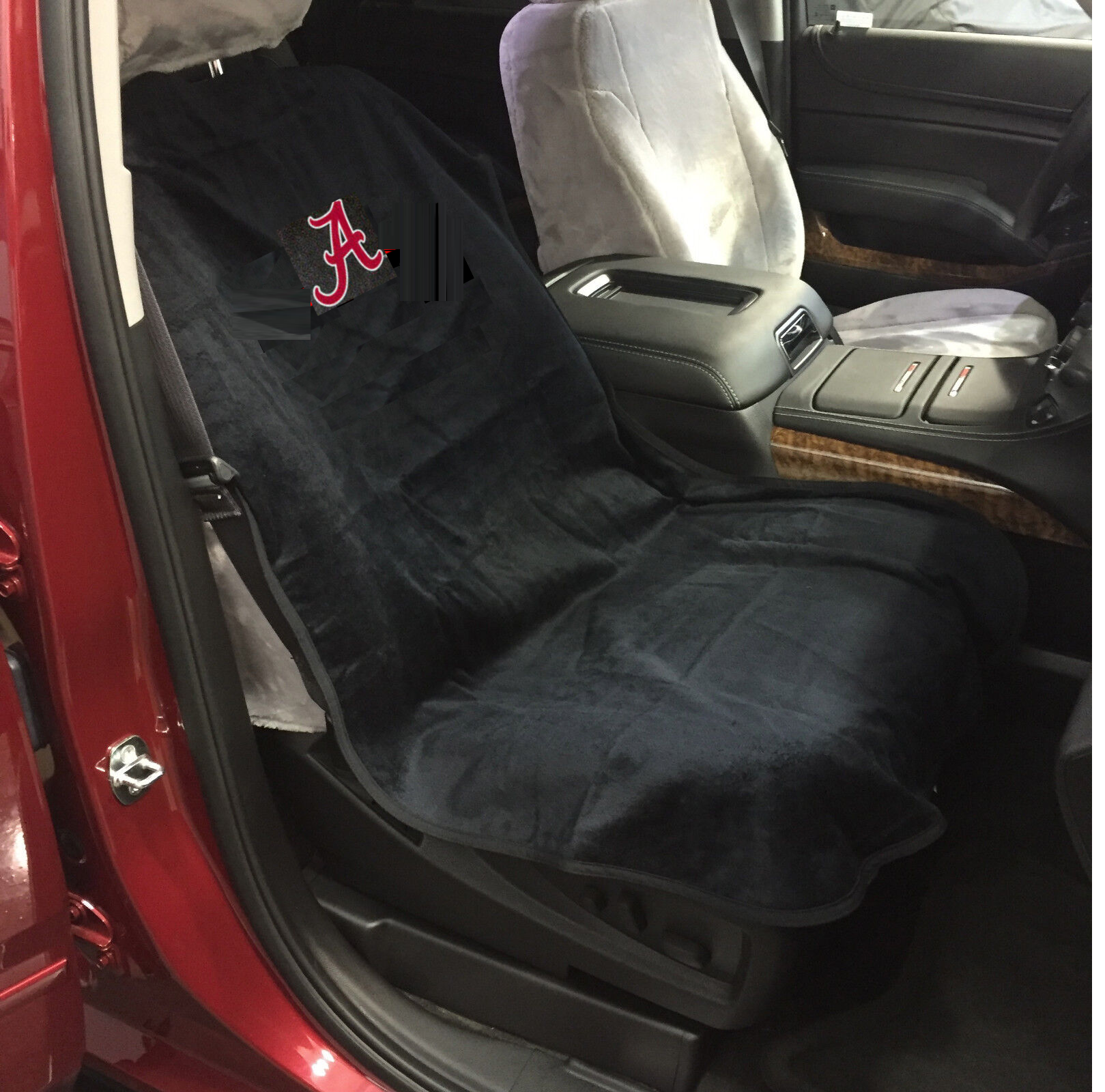 Alabama Crimson Tide Black Car Seat Cover Towel
