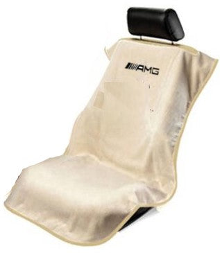 Mercedes AMG Black/Gray/Tan Car Seat Cover Towel