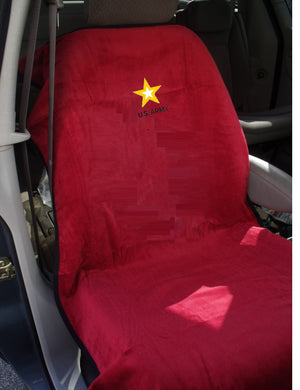 US Army Red Car Seat Cover Towel