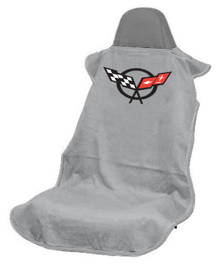 Corvette C5 Grey Car Seat Cover Towel