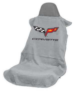 Corvette C6 Grey Car Seat Cover Towel