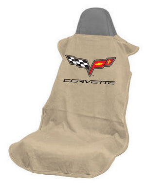 Corvette C6 Tan Car Seat Cover Towel