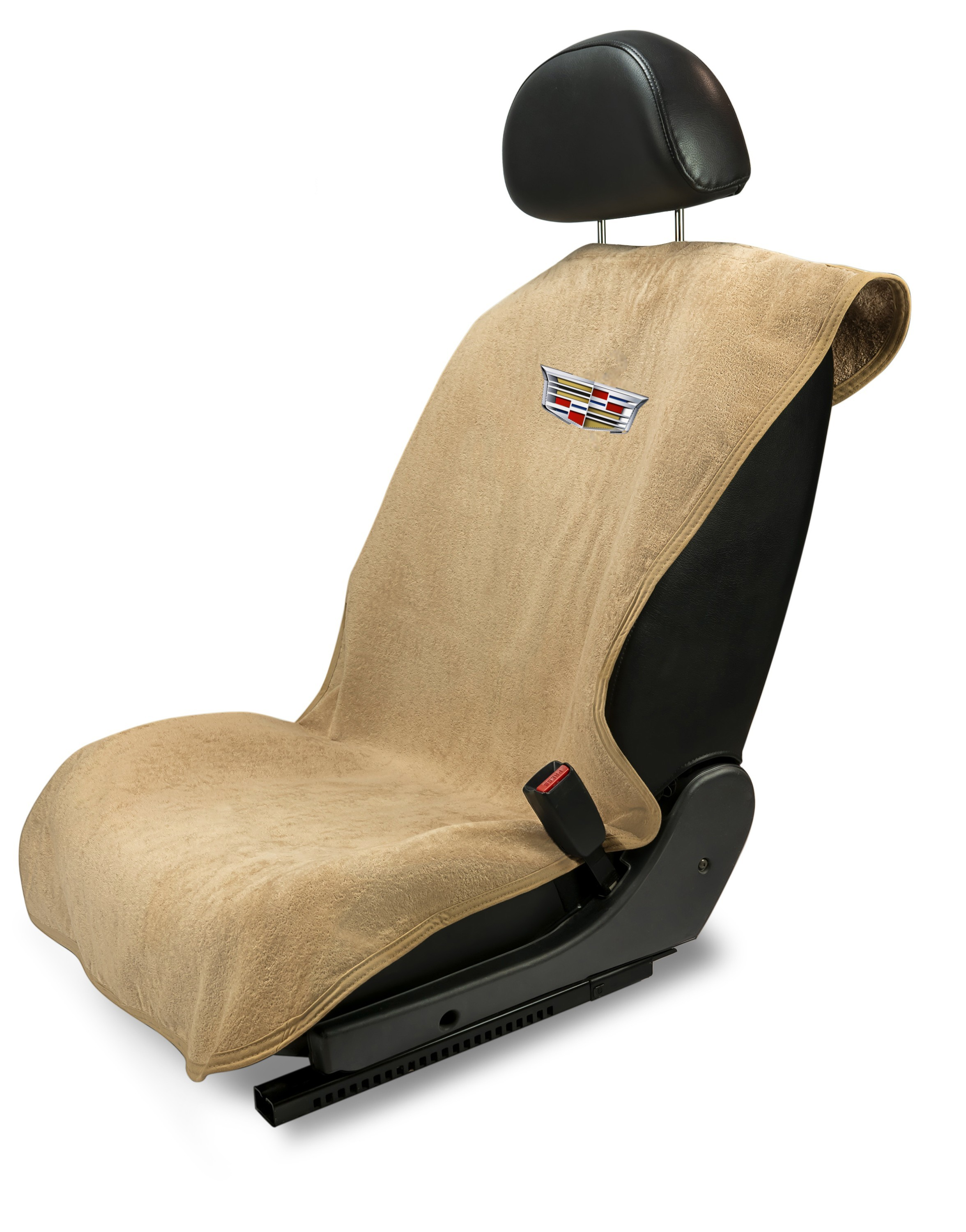 Cadillac Emblem Tan Car Seat Cover Towel