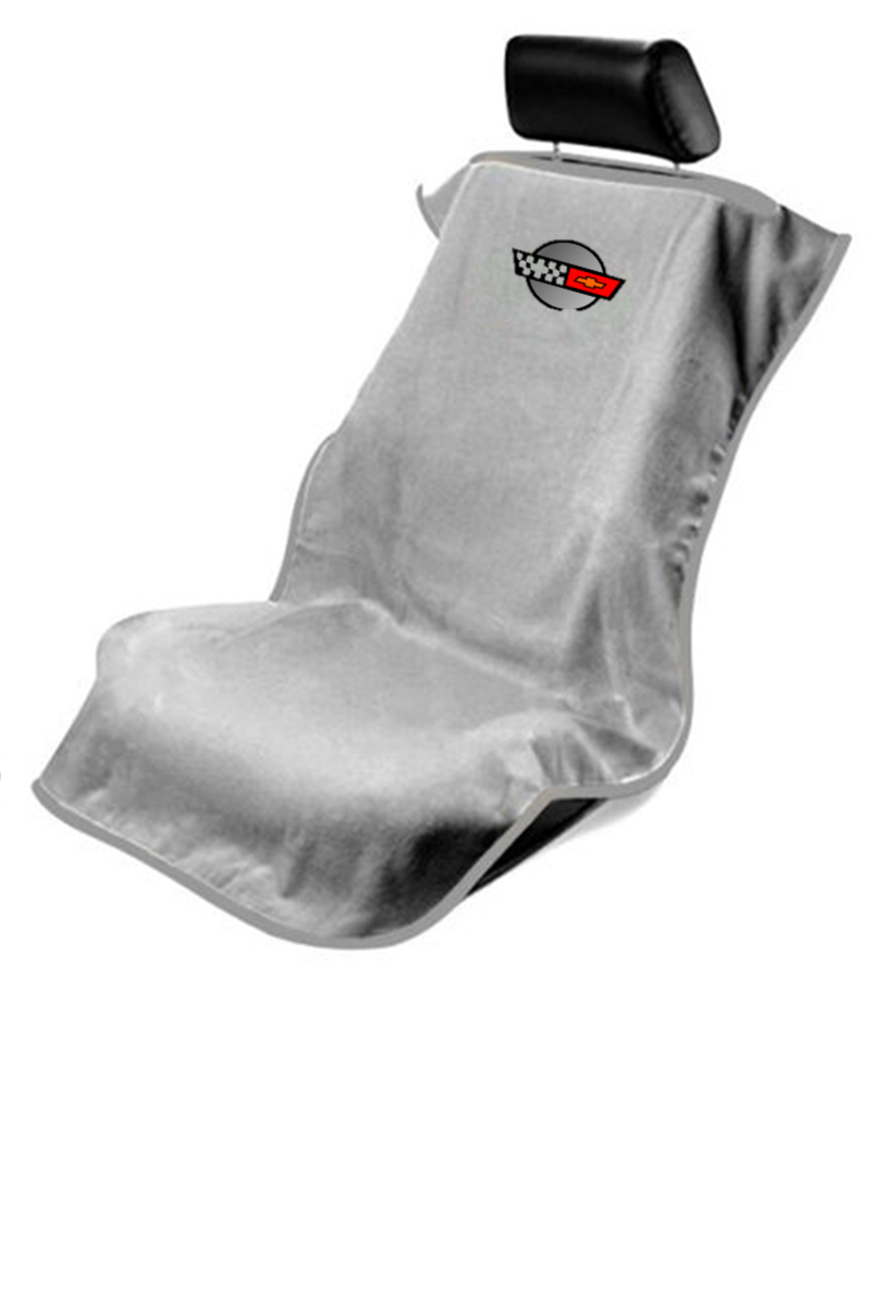 Corvette C4 Grey Car Seat Cover Towel
