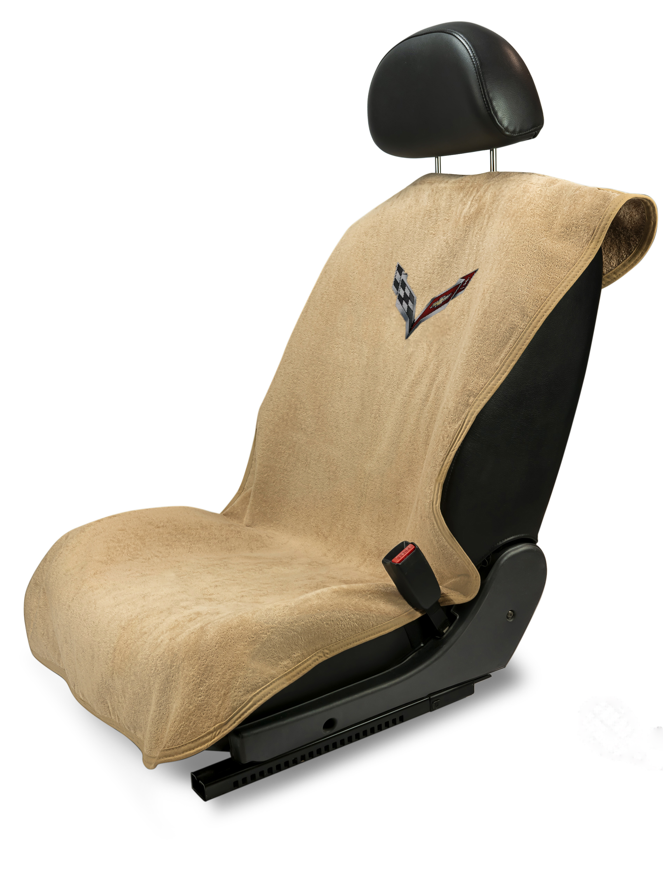 Corvette C7 Tan Car Seat Cover Towel