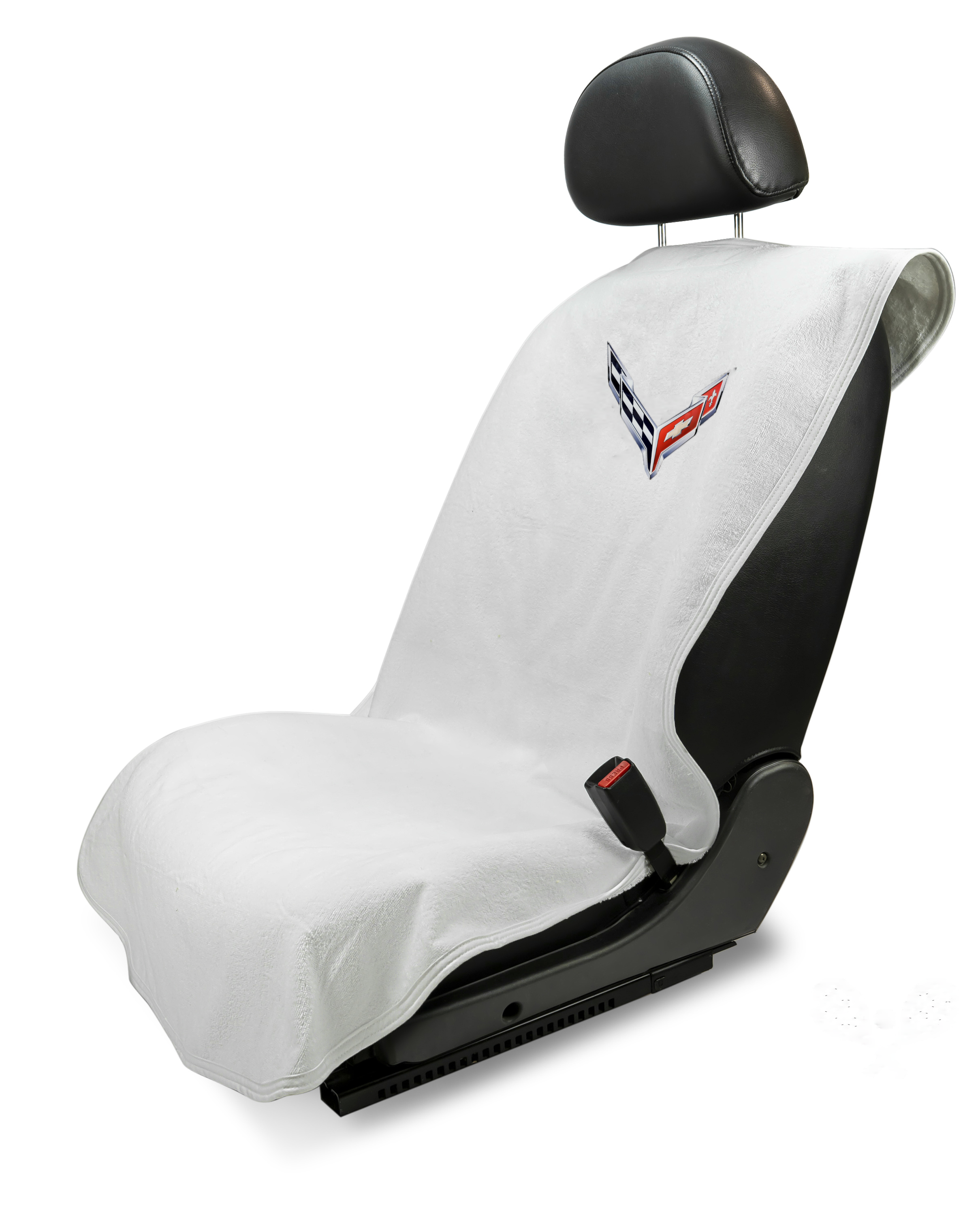 Corvette C8 Grey Car Seat Cover Towel