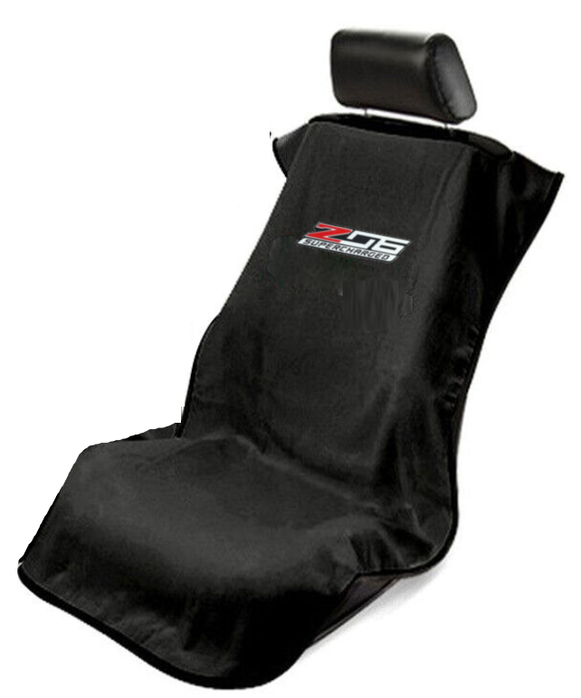 Corvette Black Z06 Car Seat Cover Towel