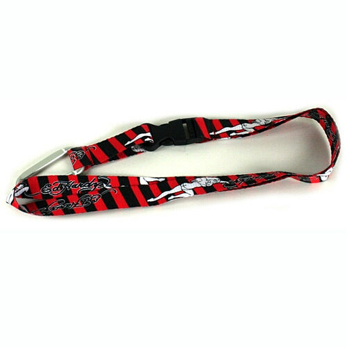 Don Ed Hardy Black and Red Women Lanyard