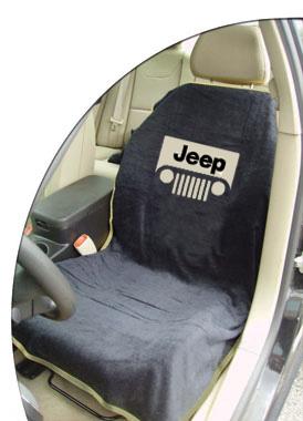 Jeep Black Grille Car Seat Cover Towel